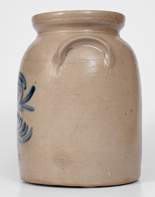 MACQUOID, New York City, Stoneware Jar w/ Fine Cobalt Decoration