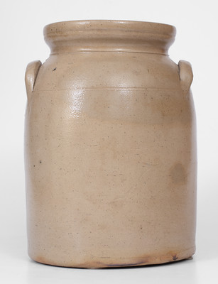 MACQUOID, New York City, Stoneware Jar w/ Fine Cobalt Decoration