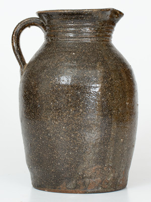 North Carolina Alkaline-Glazed Stoneware Pitcher, late 19th century