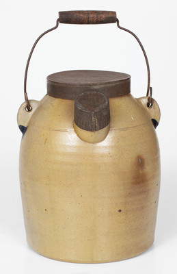 Extremely Rare J.B. Leathers / Mt. Eagle, PA Stoneware Batter Pail