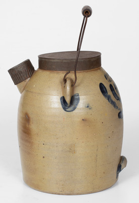 Extremely Rare J.B. Leathers / Mt. Eagle, PA Stoneware Batter Pail