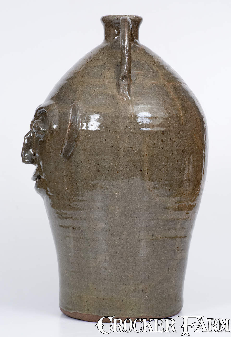Very Rare and Important Oversized Burlon B. Craig (Vale, NC) Face Jug ...