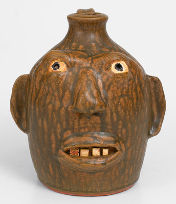 Welchel Meaders Face Jug, Mossy Creek Pottery, Georgia