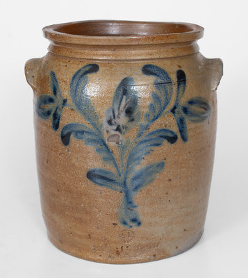 B.C. MILBURN / ALEXA (Alexandria, Virginia) Stoneware Jar, c1850