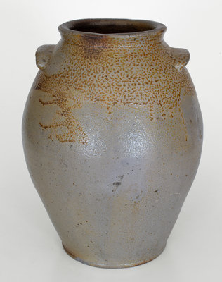 Salt-Glazed Stoneware Jar w/ Iron-Oxide Decoration, attrib. John Swann, Alexandria, VA, c1815