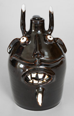 Evan Javan Brown Jr. Devil Face Jug, Arden, NC