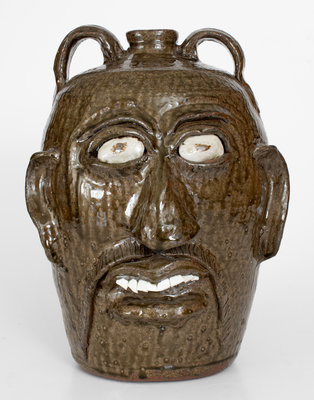 Fine Oversized Chester Hewell Face Jug