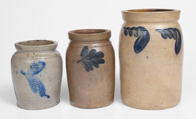Lot of Three: Philadelphia, PA Stoneware Jars