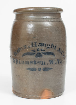 KNOX, HAUGHT & CO. / SHINNSTON, W. VA Stoneware Jar