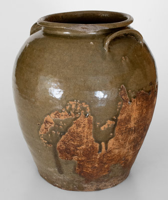 Rare and Important David Drake Stoneware Jar: 