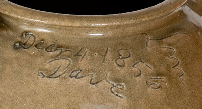 Rare and Important David Drake Stoneware Jar: 