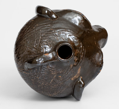 Extremely Rare Arie Meaders Face Jug, 1958-59