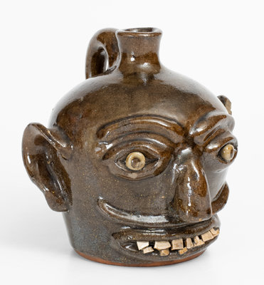 Very Rare Harvey Reinhardt, Vale, North Carolina Face Jug