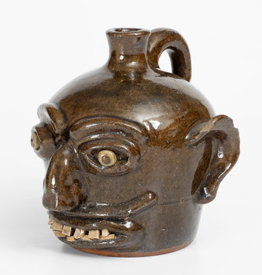 Very Rare Harvey Reinhardt, Vale, North Carolina Face Jug