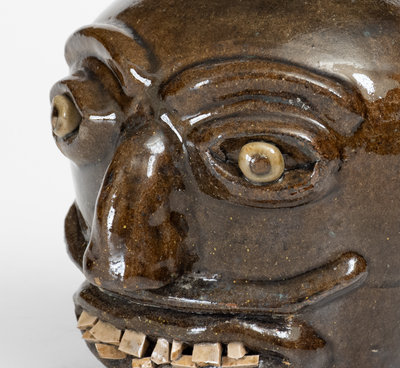 Very Rare Harvey Reinhardt, Vale, North Carolina Face Jug