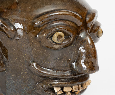 Very Rare Harvey Reinhardt, Vale, North Carolina Face Jug