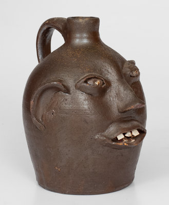 Evan Javan Brown, Sr. Face Jug, Arden, NC, 2nd quarter 20th century