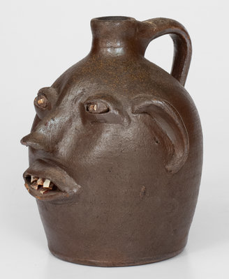 Evan Javan Brown, Sr. Face Jug, Arden, NC, 2nd quarter 20th century