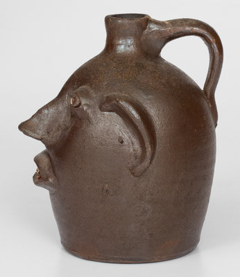 Evan Javan Brown, Sr. Face Jug, Arden, NC, 2nd quarter 20th century