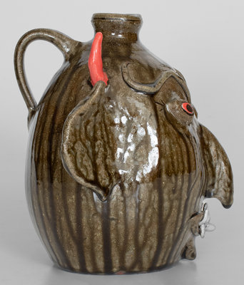 Ruby Meaders and Dwayne Crocker Devil Face Jug, Georgia origin