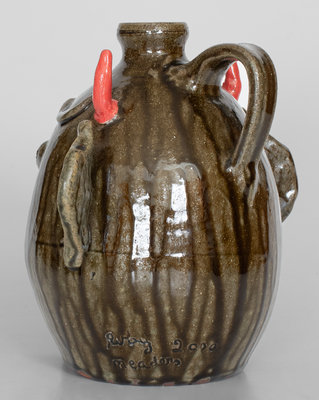 Ruby Meaders and Dwayne Crocker Devil Face Jug, Georgia origin