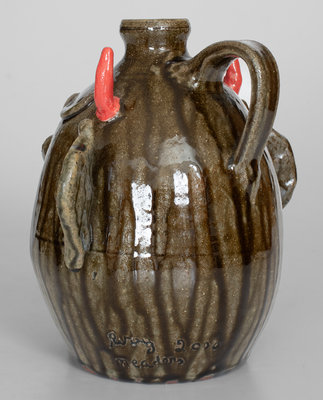 Ruby Meaders and Dwayne Crocker Devil Face Jug, Georgia origin