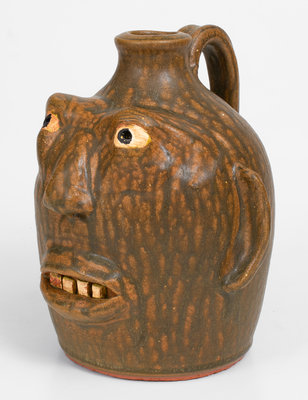 Welchel Meaders Face Jug, Mossy Creek Pottery, Georgia