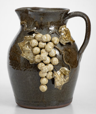 Michael Crocker Alkaline-Glazed Grapes Pitcher, Lula, Georgia, 2016