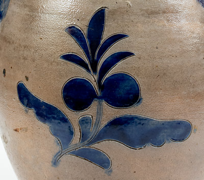 Exceedingly Rare and Important Thomas W. Commeraw 18th Century Stoneware Jar, COERLEARS HOOK / N. YORK
