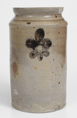 Very Fine J. REMMEY / MANHATTAN-WELLS, NEW-YORK Incised Stoneware Jar