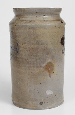 Very Fine J. REMMEY / MANHATTAN-WELLS, NEW-YORK Incised Stoneware Jar