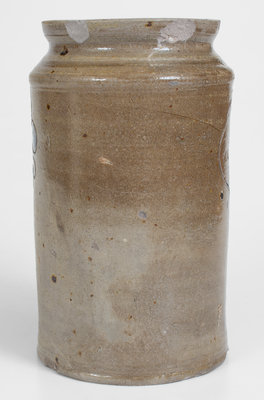 Very Fine J. REMMEY / MANHATTAN-WELLS, NEW-YORK Incised Stoneware Jar