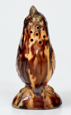 Fine Moravian Redware Chicken Caster, Salem, North Carolina, early 19th century