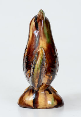 Fine Moravian Redware Chicken Caster, Salem, North Carolina, early 19th century