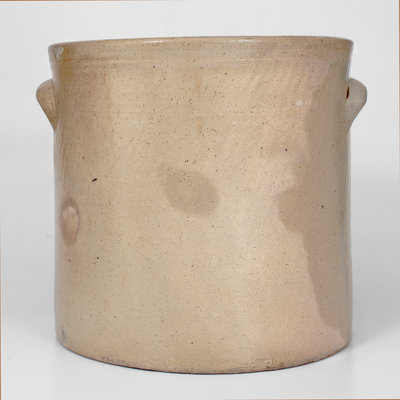 Exceedingly Rare and Important F. STETZENMEYER / ROCHESTER, NY Stoneware Crock w/ Elaborate Deer Scene