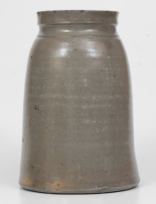 Rare Striped Western PA Canning Jar w/ Cherries Decoration attrib. S. H. Ward, West Brownsville, PA
