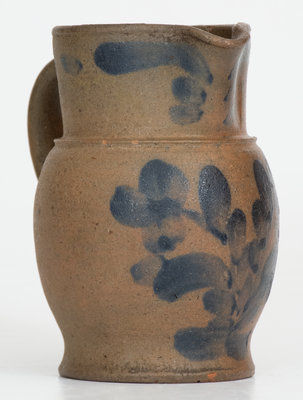 Exceptional Miniature Stoneware Pitcher, attrib. George Henry Davidson, Strasburg, VA