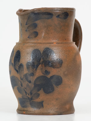 Exceptional Miniature Stoneware Pitcher, attrib. George Henry Davidson, Strasburg, VA