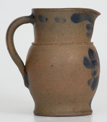 Exceptional Miniature Stoneware Pitcher, attrib. George Henry Davidson, Strasburg, VA