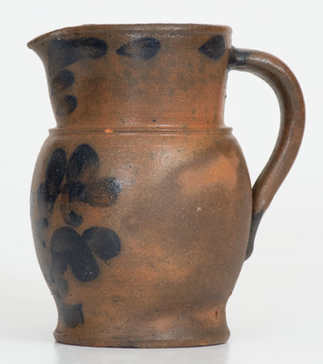 Exceptional Miniature Stoneware Pitcher, attrib. George Henry Davidson, Strasburg, VA