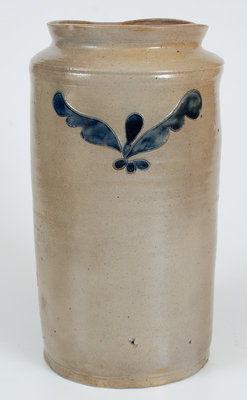 Exceedingly Rare Clarkson Crolius / BAYARD ST. New York City Stoneware Jar