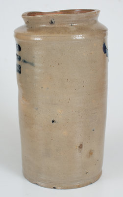 Exceedingly Rare Clarkson Crolius / BAYARD ST. New York City Stoneware Jar