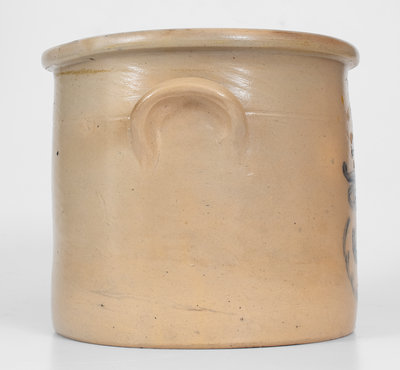 William A. Macquoid, Manhattan Stoneware Crock w/ Unusual Man s Face Decoration, c1870