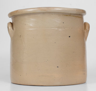 William A. Macquoid, Manhattan Stoneware Crock w/ Unusual Man s Face Decoration, c1870