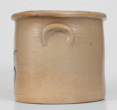 William A. Macquoid, Manhattan Stoneware Crock w/ Unusual Man s Face Decoration, c1870