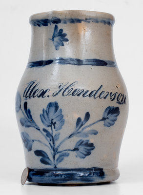 Fine Three-Quart Stoneware Presentation Pitcher, attrib. Richard C. Remmey, Philadelphia, PA