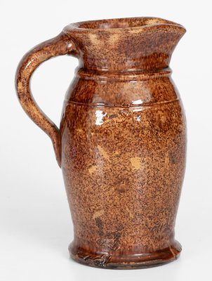 Shenandoah Valley Redware Pitcher, J. Eberly & Co. or S. Bell & Sons, Strasburg, VA, c1890