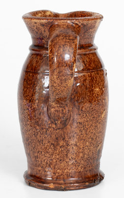 Shenandoah Valley Redware Pitcher, J. Eberly & Co. or S. Bell & Sons, Strasburg, VA, c1890