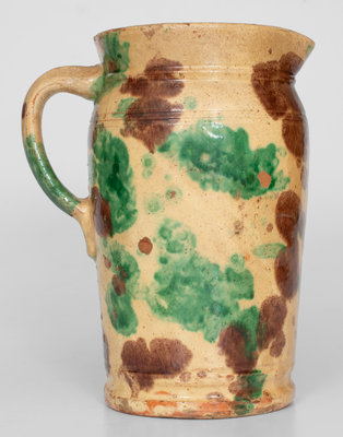 Multi-Glazed Tankard Pitcher, S. Bell & Sons or J. Eberly & Co., Strasburg, Virginia