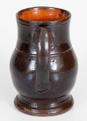 JOHN BELL (Waynesboro, Pennsylvania) Redware Ale Mug, c1840-1880